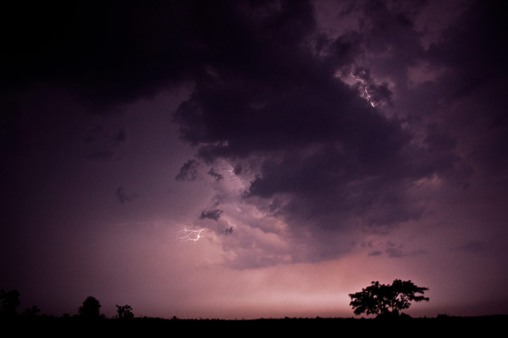 In pictures: moody: electrical storm in southern India