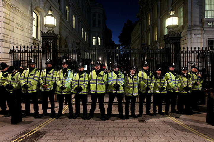 Protests against CSR: People protest against government cuts