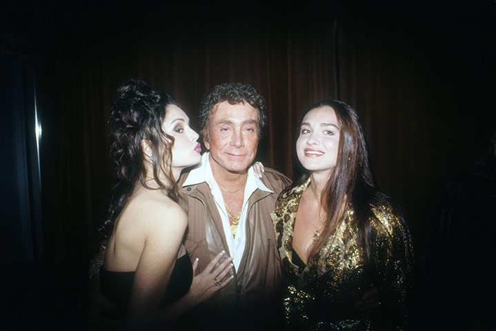 Bob Guccione Dies: Sasha Vinni, Bob Guccione, and Leslie Glass Penthouse at a Penthouse Party