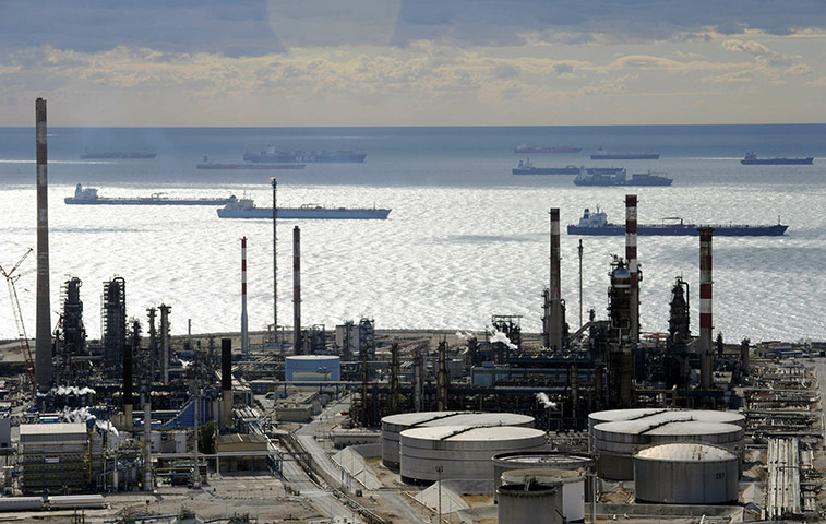Week in Business: Tankers and other vessels waiting offshore near Marseille's port