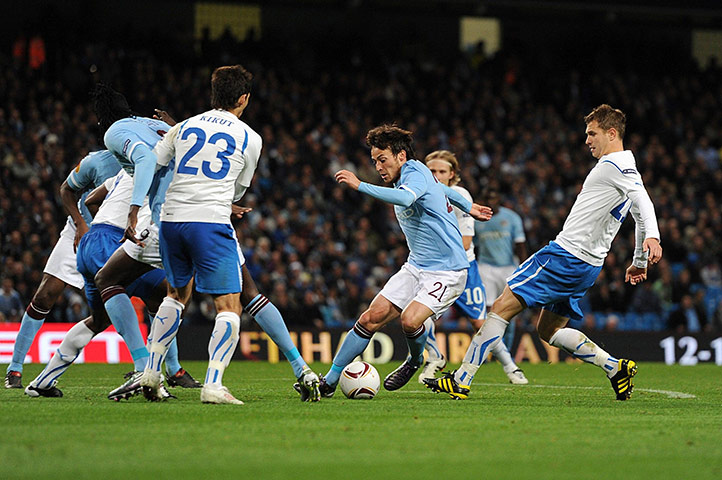 Europa League: David Silva is in inspired form tonight