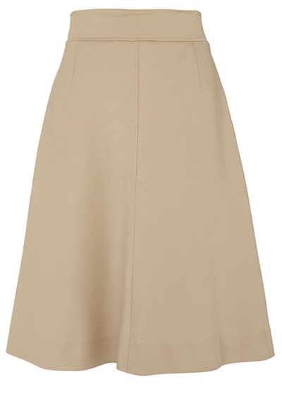 Key trends: full skirts: Beige full skirt