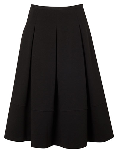 Key trends: full skirts: Black ponte skirt