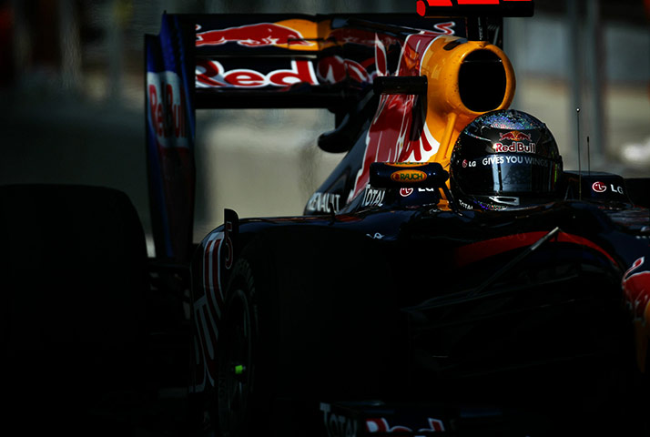 Korean Grand Prix: Sebastian Vettel cruises down the pitlane