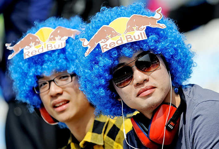 Korean Grand Prix: Formula one fans watch the first practice