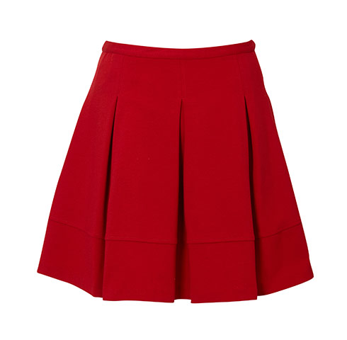 The fashion briefing: RED PONTE PUFF SKIRT from Oasis