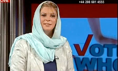 Lauren Booth presents Press TV news show