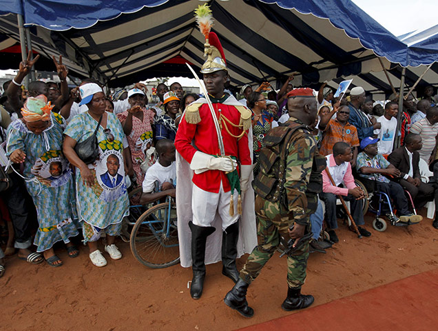 24 hours: President of Ivory Coast Laurent Gbagbo holds election rally in Ivory Coast