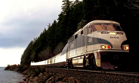 Amtrak Cascades 468 Talgo F59 passenger diesel powered electric locomotive