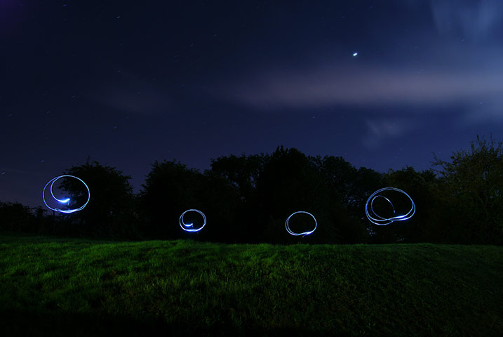 In pictures: circles: Light circles