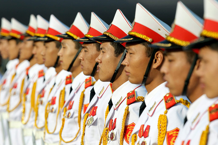 24 Hours In Pictures: United Nations Secretary General Ban Ki-moon arrives in Hanoi