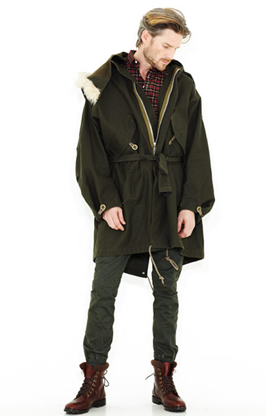 Line-up: men's coats: Parka