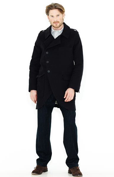Line-up: men's coats: Picardy Melton coat
