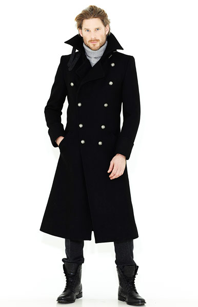 Line-up: men's coats: 6-Admirals coat