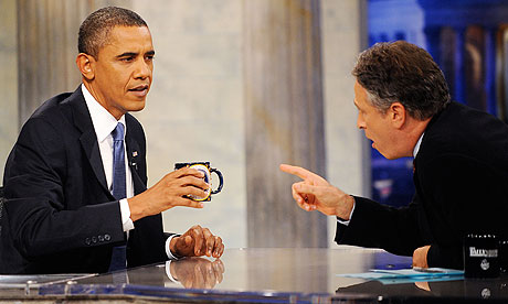 Barack Obama on the Daily Show with Jon Stewart