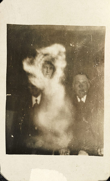William Hope ghost pics: Two men with female spirit