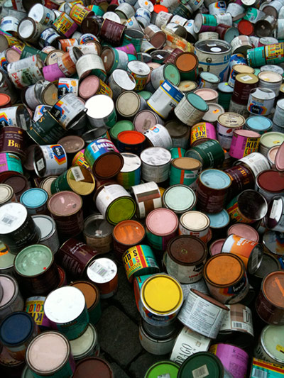 Week in pics: Goldfrapp: second-hand paint pots