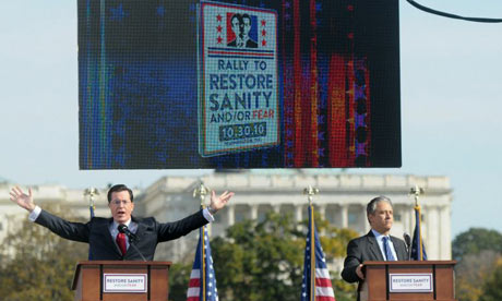 Stephen Colbert and Jon Stewart