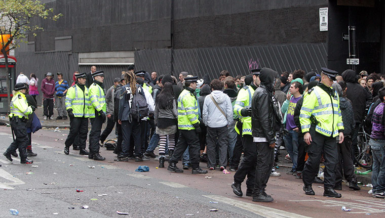 illegal rave in london: Police officers injured in rave violence