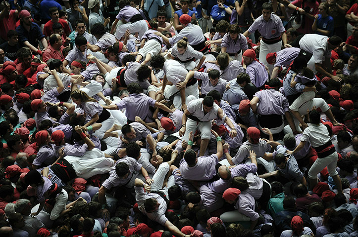 24 hours in pictures: Tarragona Castells Competition