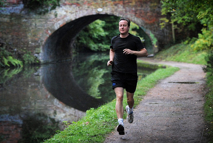 Conservatives day 1: Prime Minister David Cameron runs