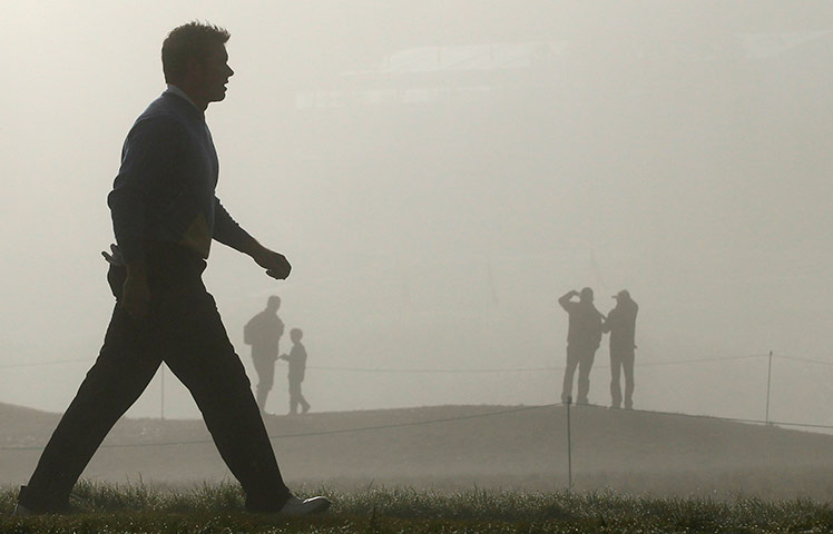 Ryder Cup Day 4: European Ryder Cup player Lee Westwood of England Ryder Cup 2010