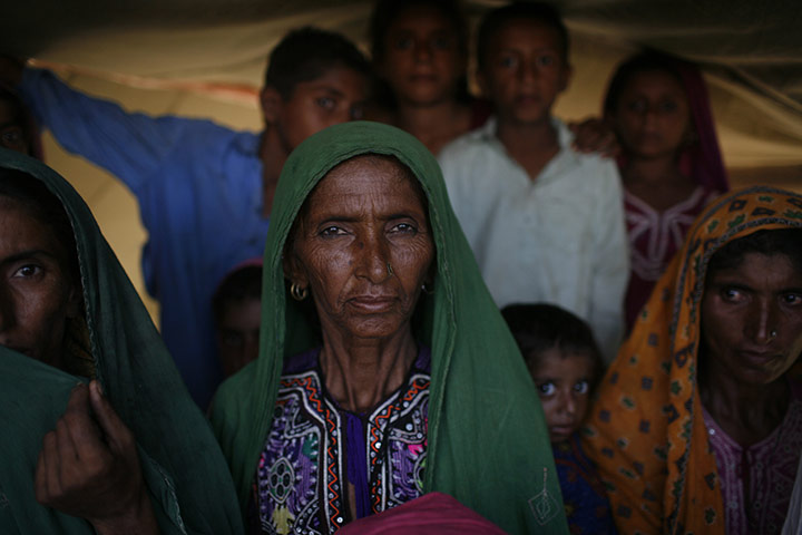 Sehwan Sharif Pakistan: Rehmat Chutto, a 50-year-old mother of 12 and flood refugee
