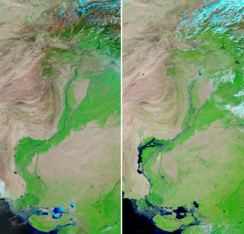 Satellite Eye on Earth  Indus river