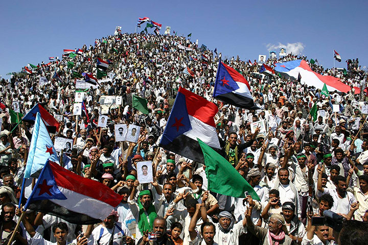 24 hours in pictures: Supporters of the separatist Southern Movement Yemen