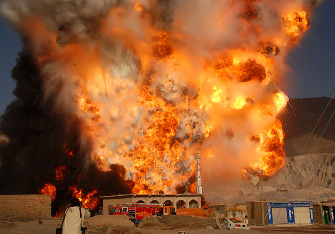 Pakistan tankers attack: Fuel tankers explode after they were attacked in the outskirts of Quetta