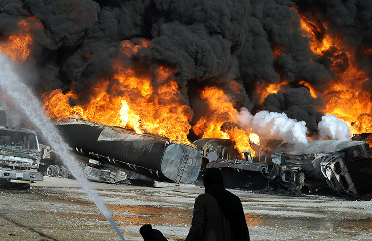 Pakistan tankers attack: Tankers carrying oil for NATO forces in Afghanistan burn in Quetta