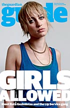 Ruta Gedmintas as Frankie on the cover of Guardian Guide 9th Oct (Linked to Guardian Website)