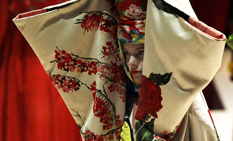 24hours: A model displays a creation by Italian fashion designer Antonio Marras