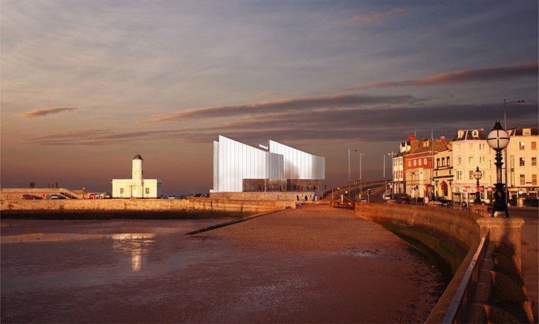 David Chipperfield: Artist's impression of the new Turner Contemporary art gallery in Margate