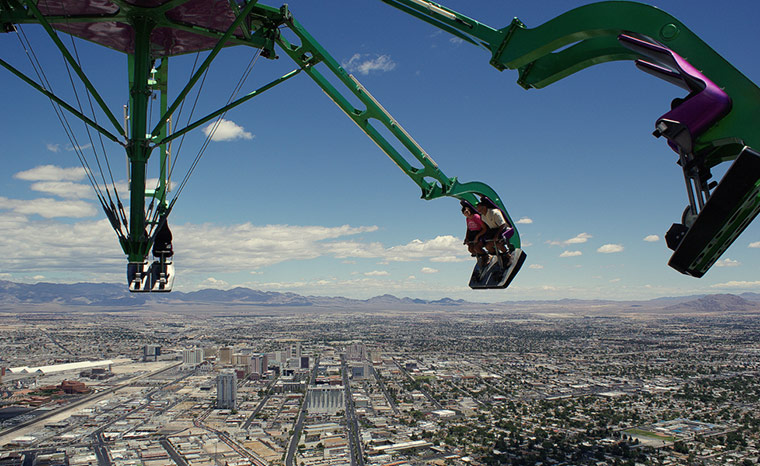In Pictures: Action: 900ft above the Las Vegas strip