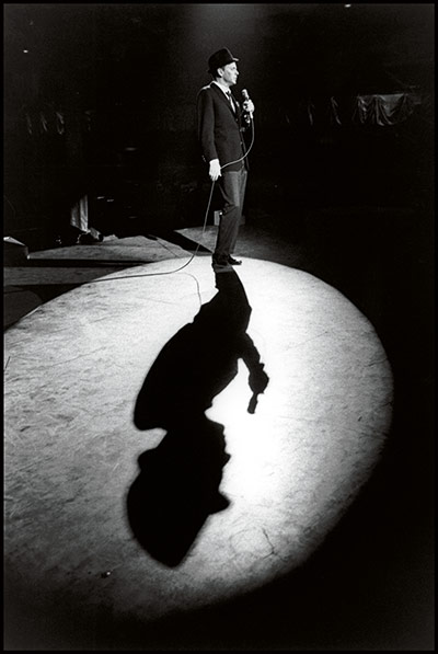 The Rat Pack: Frank Sinatra during rehearsals JFK's inauguration ball