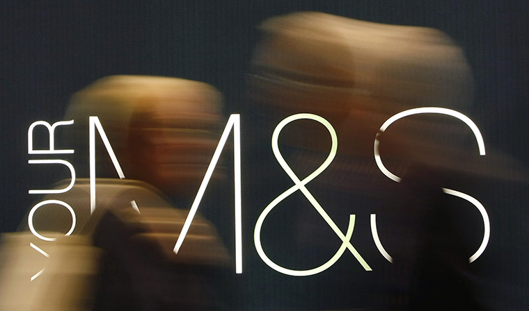 Week in Business: A sign outside a Marks & Spencer stall at the Conservative Party conference