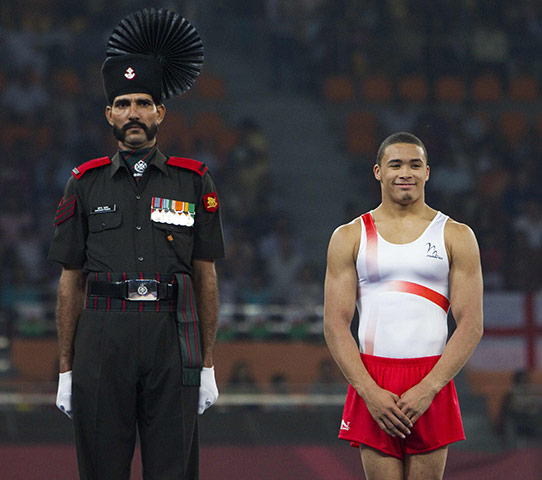 24hours: England's Beckford waits to receive his silver medal 