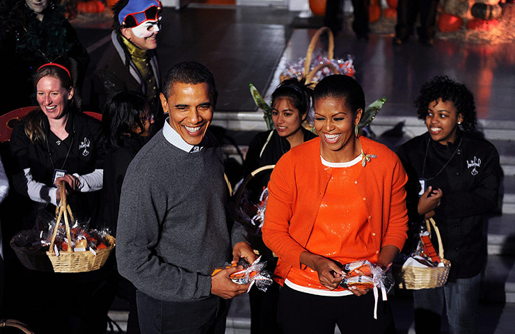 Obama halloween party: President Obama And First Lady Celebrate  Halloween At The White House- DC