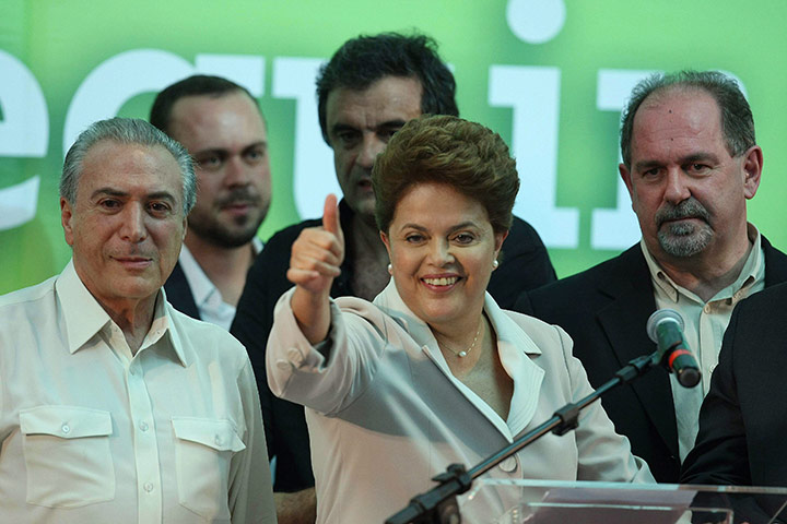 Brazil election result: victory meeting