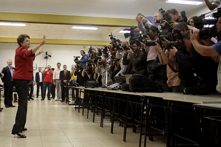 Brazil election result: photographers
