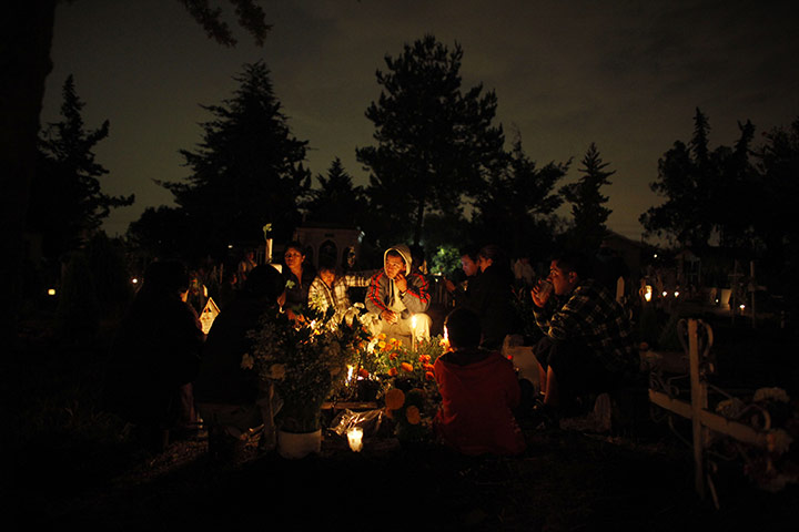 24 hours in pictures: Day of the Dead celebrations in Mexico