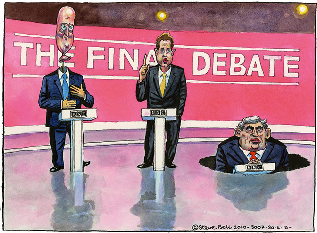 Bell on Cameron: 30 April 2010: The final leader's debate.