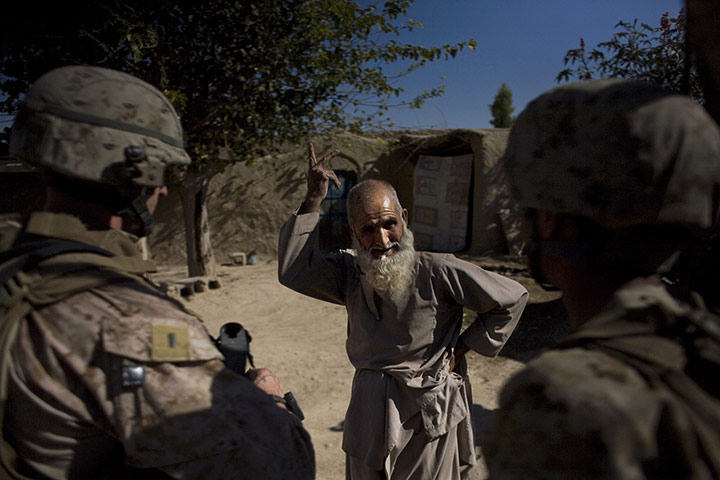 24 hours in pictures: US Marines in Sangin, Afghanistan