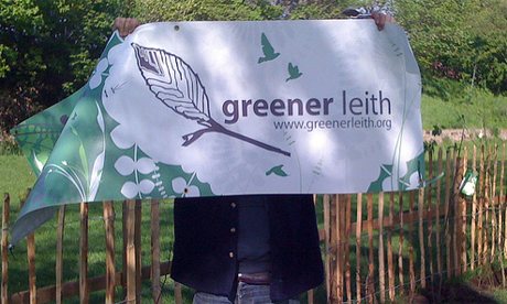 We asked Alastair Tibbitt for his picture and he told us Greener Leith was about teamwork