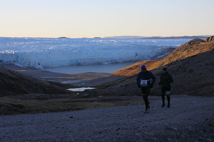 Polar circle: Polar Circle marathon - me right