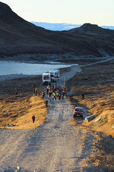 Polar circle: Polar Circle marathon start