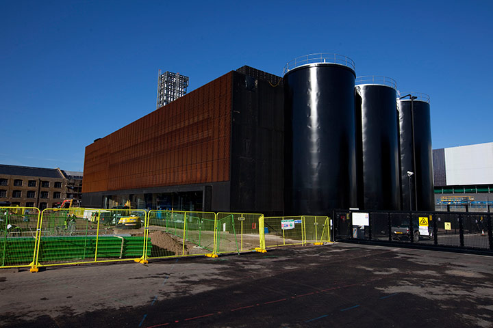 Olympic Site: The sub station of the Olympic Park, London 2012
