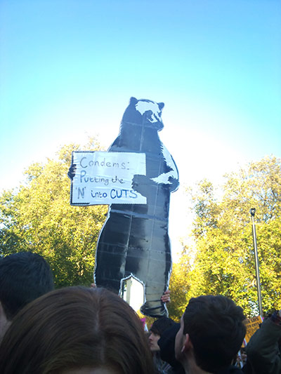 Student Protest Images: Student Protest in London - Images from protestors