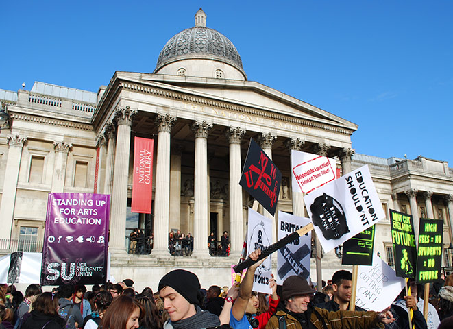 Student Protest Images: Student Protest in London - Images from protestors